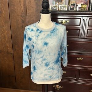 Happy Sheep Blue Tie-Dye Tissue Cashmere Sweater Size Small NWOT